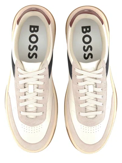 Hugo Boss Boss Baltimore Tenn Sneaker In White