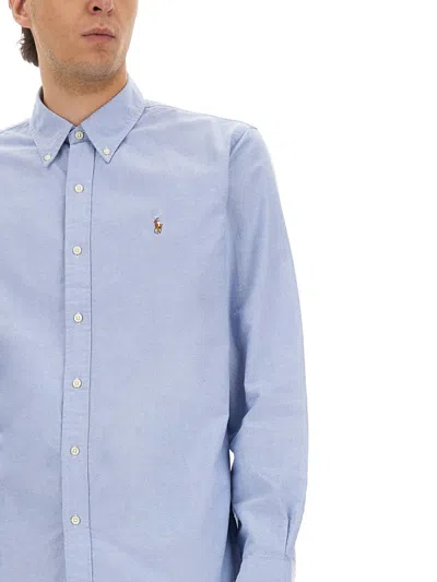 Polo Ralph Lauren "oxford Custom" Shirt In Blue