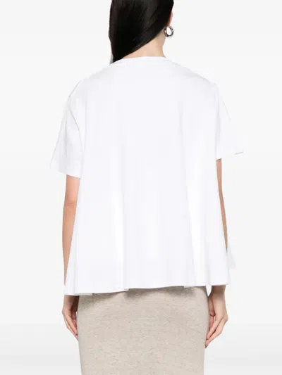 Loewe Anagram-embroidered Trapeze T-shirt In White