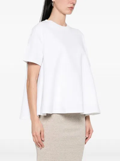 Loewe Anagram-embroidered Trapeze T-shirt In White