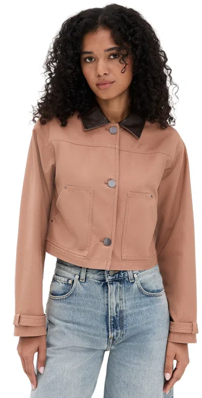 Le Bop Harriet Cropped Jacket Mocha In Brown