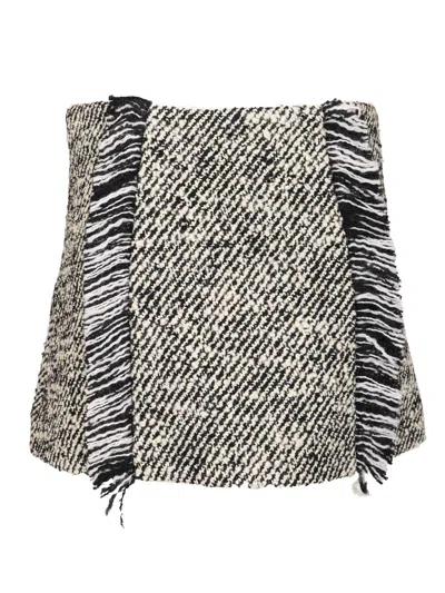 Durazzi Milano Carpet Mini Skirt Skirts Multicolor In Gray