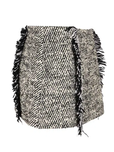Durazzi Milano Carpet Mini Skirt Skirts Multicolor In Gray