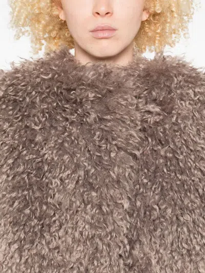 Tagliatore Teddy-textured Cropped Jacket In Multi