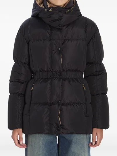 Moncler Agneux Hooded-puffer Jacket In Black