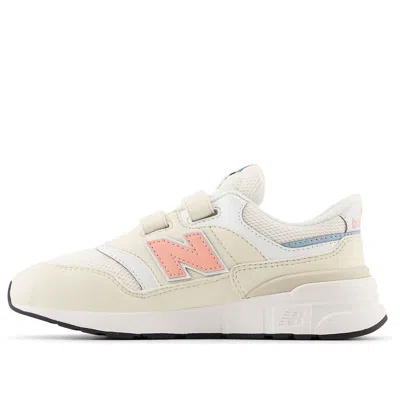 New Balance (ps)  997r Hook & Loop Wide 'linen Omega Pink' In White