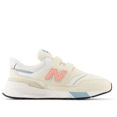 New Balance (ps)  997r Hook & Loop Wide 'linen Omega Pink' In White