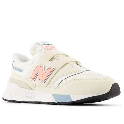New Balance (ps)  997r Hook & Loop Wide 'linen Omega Pink' In White