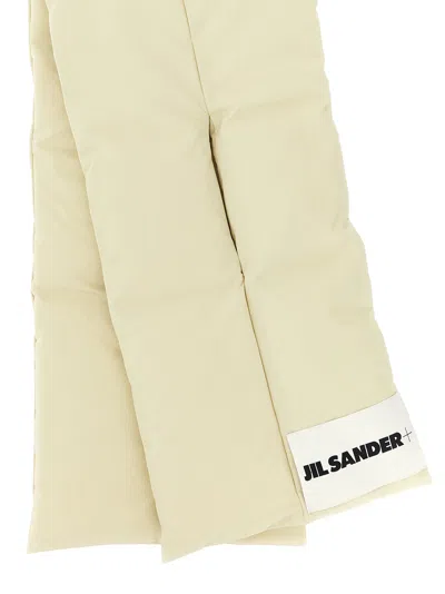 Jil Sander Down Scarf 01 Scarves And Foulards Beige In White