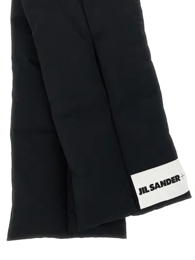 Jil Sander Down Scarf 01 Scarves And Foulards Black In Black