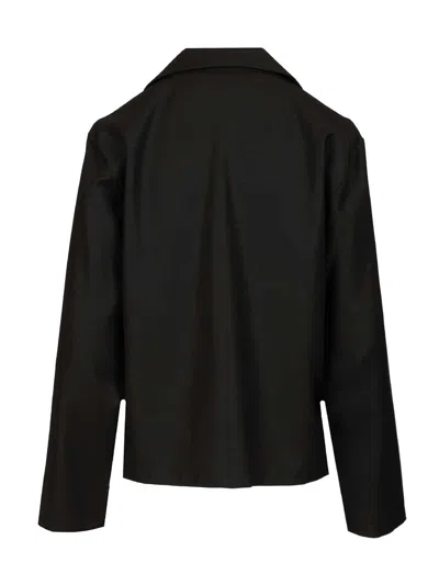 Barena Venezia Long-sleeve Collared Top In Black