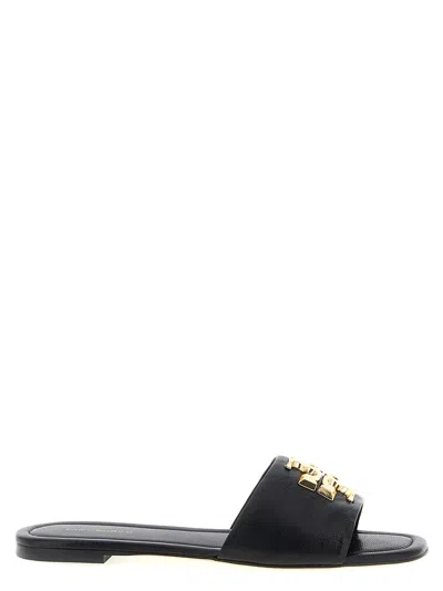 Tory Burch Open Toe Flat Sole Gold-tone Hardware