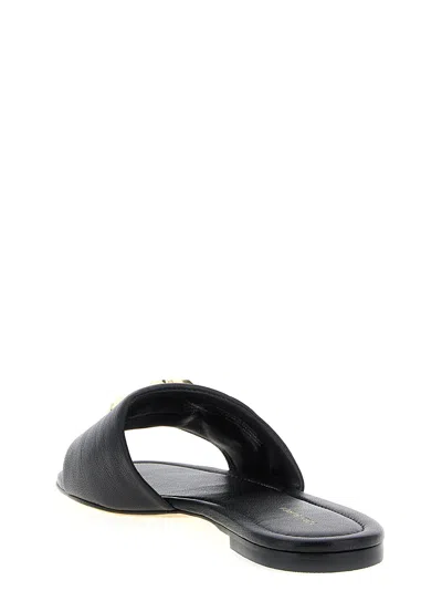 Tory Burch Open Toe Flat Sole Gold-tone Hardware