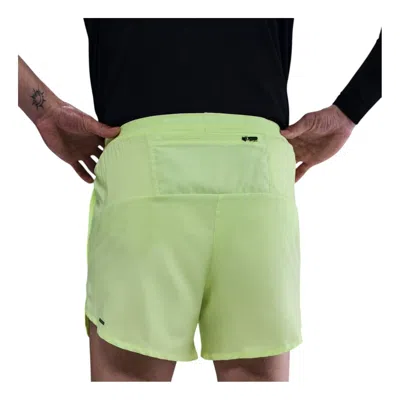 Nike Dri-fit Stride 5"" Hidden Lined Running Shorts 'barely Volt' In Green