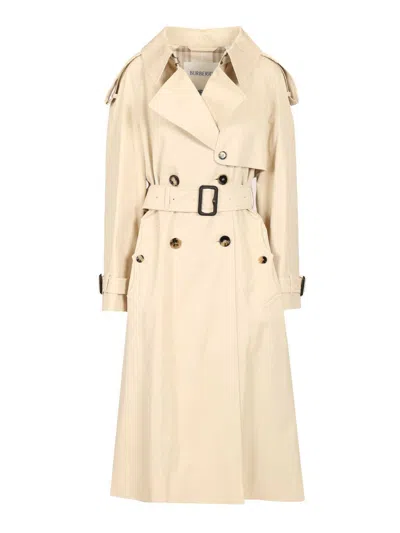 Burberry Fitzrovia Coats White In Neutral