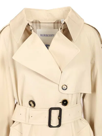 Burberry Fitzrovia Coats White In Neutral