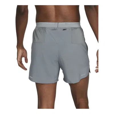 Nike Dri-fit Stride 5"" Hidden Lined Running Shorts 'smoke Grey' In Multi