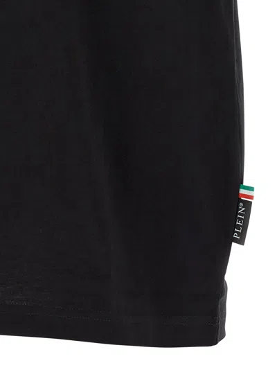 Philipp Plein Crew Neck T-shirt With Print In Black