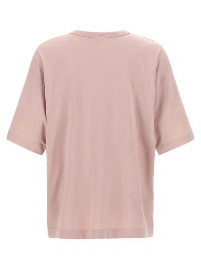 Dries Van Noten Plain Design Round Neck Short Sleeves T-shirt In Pink