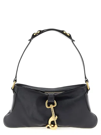Chloé Kerala 25 Black Shoulder Bag In Navy Blue