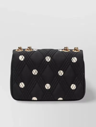 Valentino Quilted Bag With Chain Strap And Studded Rivets In Black