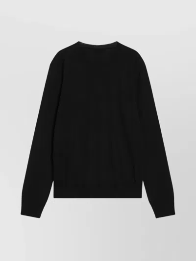 Alexander Mcqueen Inverted Skull Sweater In Black