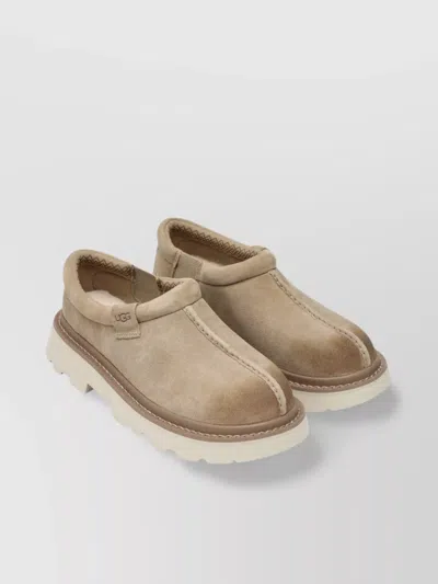Ugg Suede Lace-up Chunky Sole Shoes In Brown