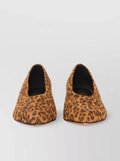 Isabel Marant Leopard Print Slip On Heels In Brown