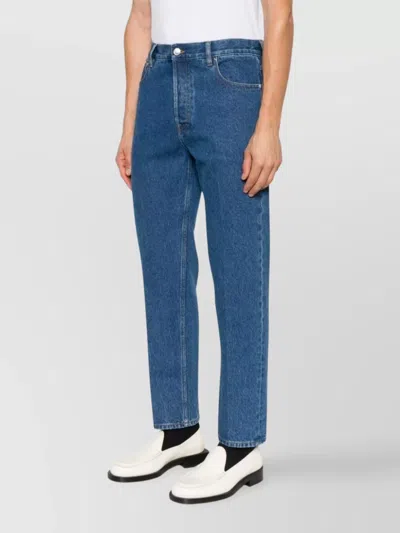 Gucci Men Slim Fit Denim Cotton Jeans In Blue