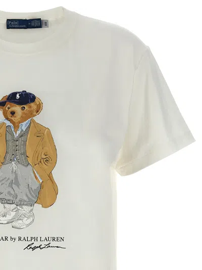 Polo Ralph Lauren White Polo Bear T-shirt In White
