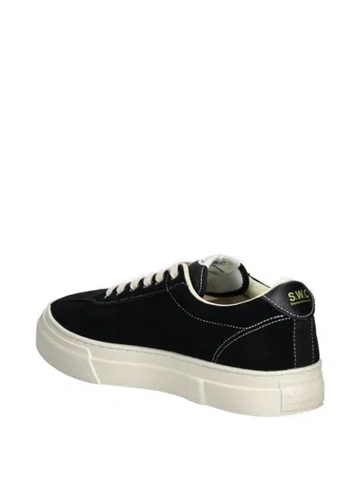 Stepney Workers Club Suede Leather Sneakers In Black