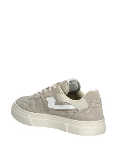 Stepney Workers Club Suede Leather Sneakers In Neutral