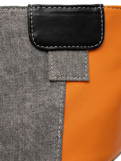 Desigual Patchwork Tote Bag In Orange