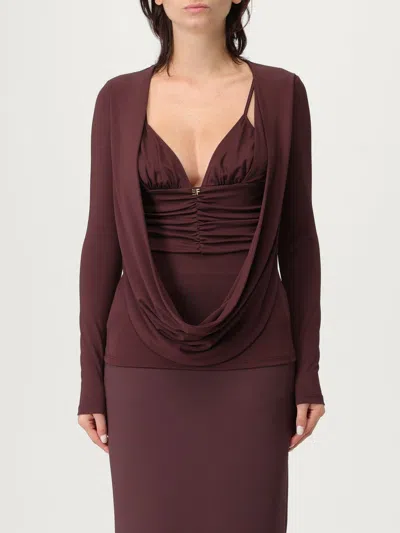 Elisabetta Franchi Viscosa Top-wear In Burgundy