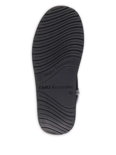 Emu Australia Logo-patch Ankle Boots In Black