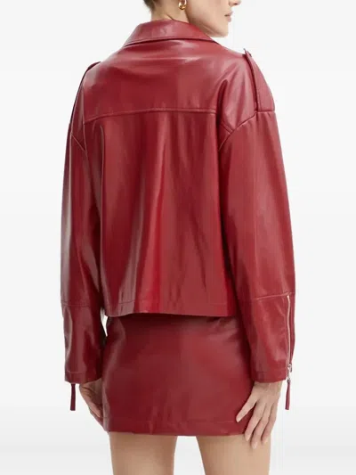 Silvian Heach Zip-fastening Biker Jacket In Red