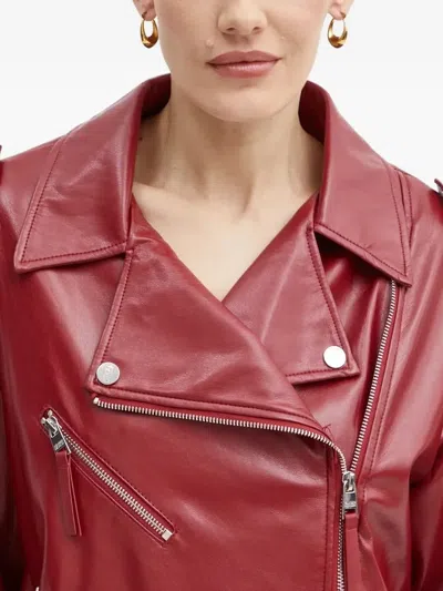 Silvian Heach Zip-fastening Biker Jacket In Red