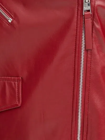 Silvian Heach Zip-fastening Biker Jacket In Red