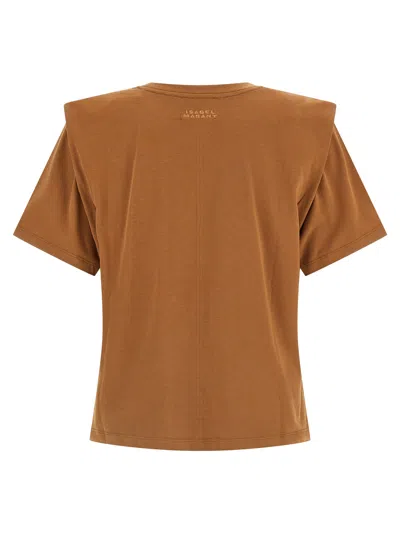 Isabel Marant Cotton T-shirt In Brown