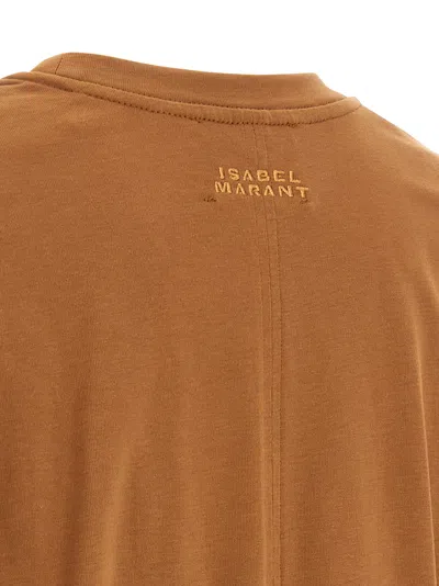 Isabel Marant Cotton T-shirt In Brown
