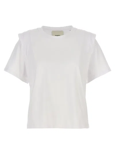 Isabel Marant Layered-detail Cotton T-shirt In White