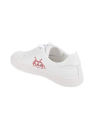 Shop Anya Hindmarch Tennis Shoe Space Invaders In Red In White