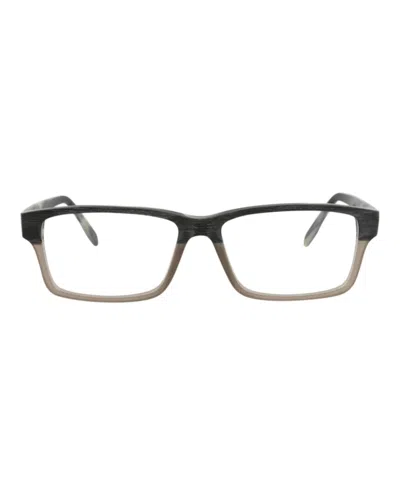 Pre-owned Maui Jim Men's  Squareframe Acetate Optical Frames In Taupe Black Transparent (mjo2120/94)