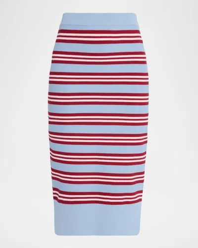 Aknvas Rosalyn Knit Pencil Skirt In Multi