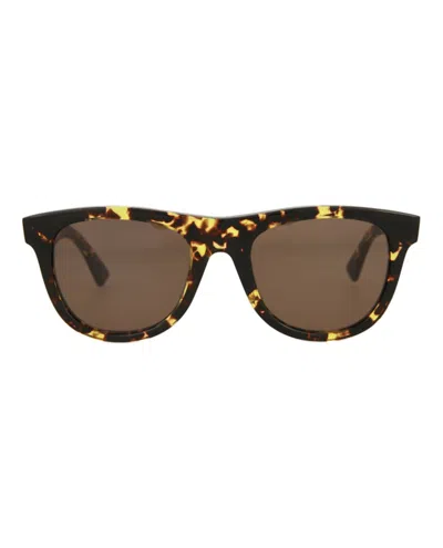 Pre-owned Bottega Veneta Roundframe Acetate Sunglasses In Havana Havana Brown (bv1001s/30007848/002)