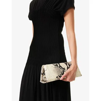 Verafied Womens Phython Vera Clutch Shoulder Bag