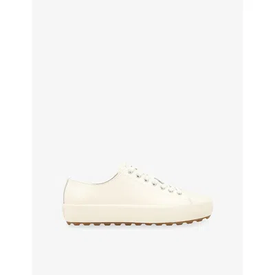 Sandro Low-top Split Leather Trainers In White