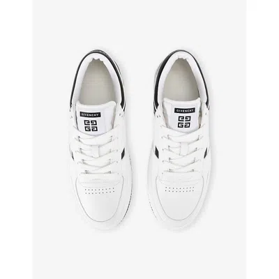 Givenchy G Move Low-top Leather Sneakers In White