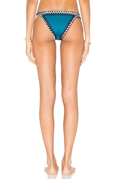 Shop Kiini Flor Bikini Bottom In Teal & Multi