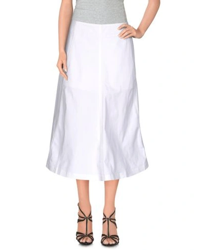 Alexander Wang T Midi Skirts In White